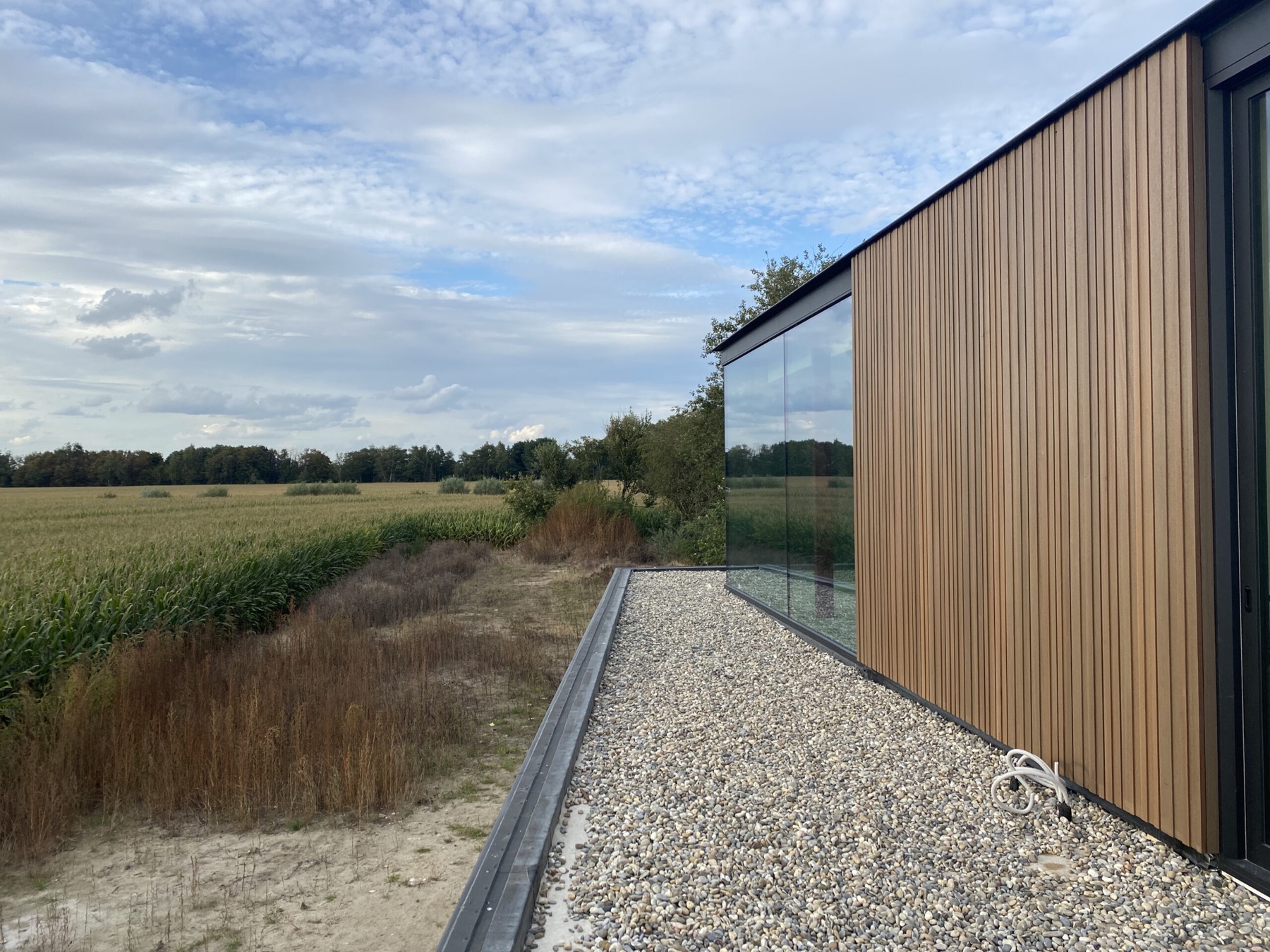 Warme houten lamellengevel — Gent
