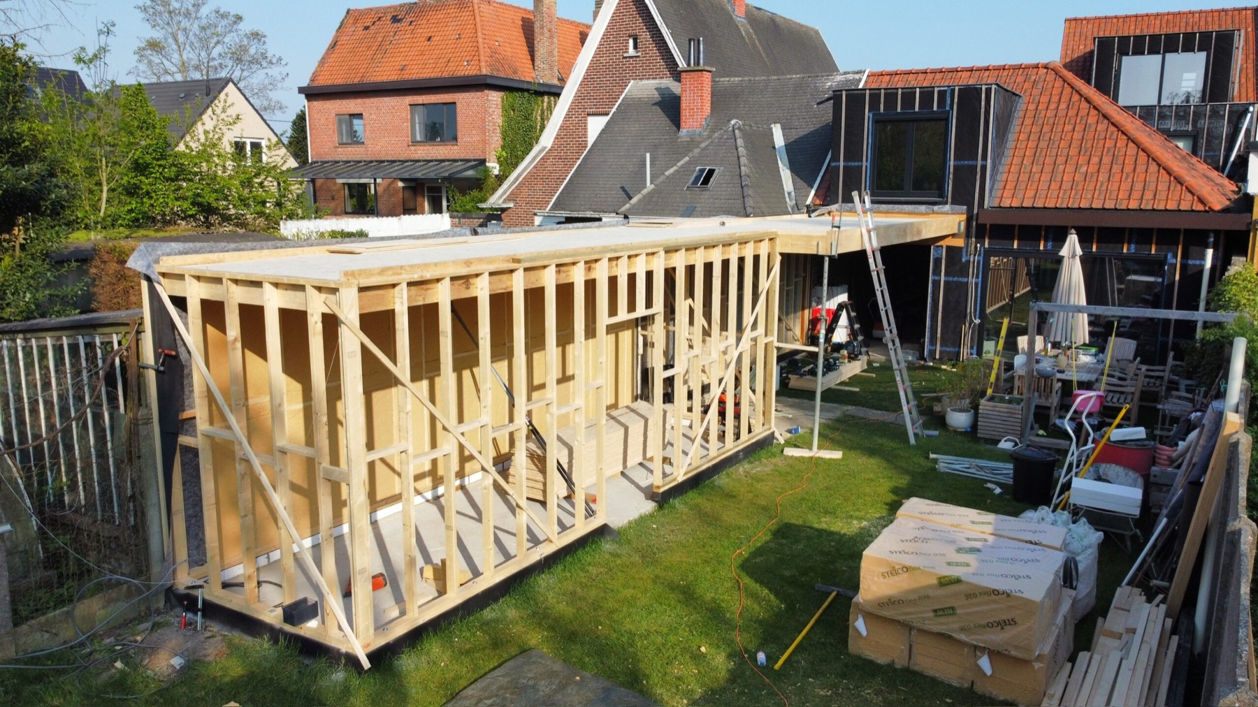 Uitbreiding in houtskeletbouw — Oost-Vlaanderen